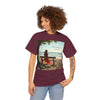 Have You Forgiven Your Ex?  Woman on Bench Looking at Waves, Forgiving T-Shirt, Forgiveness, Relationship Healing Top #5002STS