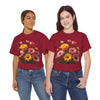 Wildflowers and Pink & Yellow Roses, Graphic T-Shirts for Women, Floral Shirt, Womens Short Sleeve, Ladies Graphic Tees #5147TTS