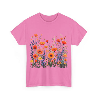 Wildflowers, Graphic T-Shirts for Women, Floral Shirt, Womens Short Sleeve, Ladies Graphic Tees #5105TTS