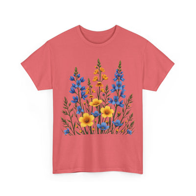 Wildflowers, Graphic T-Shirts for Women, Floral Shirt, Womens Short Sleeve, Ladies Graphic Tees #5121TTS