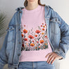 Wildflowers, Graphic T-Shirts for Women, Floral Shirt, Womens Short Sleeve, Ladies Graphic Tees #5102TTS