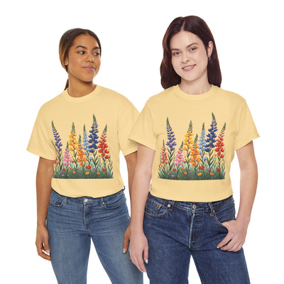Wildflowers, Graphic T-Shirts for Women, Floral Shirt, Womens Short Sleeve, Ladies Graphic Tees #5120TTS