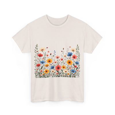 Wildflowers, Graphic T-Shirts for Women, Floral Shirt, Womens Short Sleeve, Ladies Graphic Tees #5106TTS