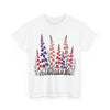 Wildflowers, Graphic T-Shirts for Women, Floral Shirt, Womens Short Sleeve, Ladies Graphic Tees #5118TTS