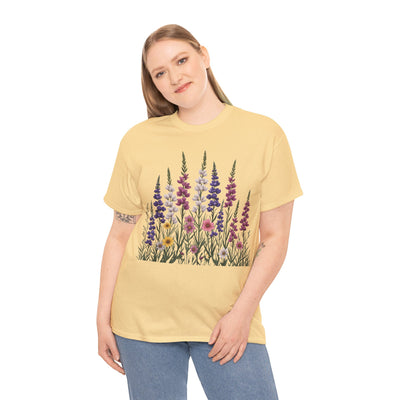 Wildflowers, Graphic T-Shirts for Women, Floral Shirt, Womens Short Sleeve, Ladies Graphic Tees #5124TTS