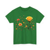 Wildflowers and a Yellow Rose, Graphic T-Shirts for Women, Floral Shirt, Womens Short Sleeve, Ladies Graphic Tees #5010TTS