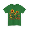 Sunflowers & Wildflowers, Graphic T-Shirts for Women, Floral Shirt, Womens Short Sleeve, Ladies Graphic Tees #5154TTS