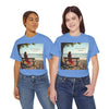 Have You Forgiven Your Ex?  Woman on Bench Looking at Waves, Forgiving T-Shirt, Forgiveness, Relationship Healing Top #5002STS