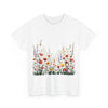 Wildflowers, Graphic T-Shirts for Women, Floral Shirt, Womens Short Sleeve, Ladies Graphic Tees #5104TTS