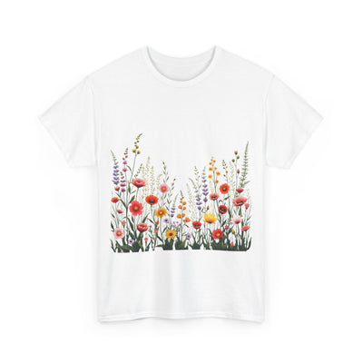 Wildflowers, Graphic T-Shirts for Women, Floral Shirt, Womens Short Sleeve, Ladies Graphic Tees #5104TTS