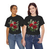 Wildflowers and Red Roses, Graphic T-Shirts for Women, Floral Shirt, Womens Short Sleeve, Ladies Graphic Tees #5127TTS