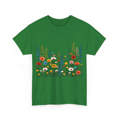 Wildflowers, Graphic T-Shirts for Women, Floral Shirt, Womens Short Sleeve, Ladies Graphic Tees #5107TTS