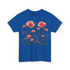 Wildflowers and Pink Roses, Graphic T-Shirts for Women, Floral Shirt, Womens Short Sleeve, Ladies Graphic Tees #5015TTS