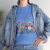 Wildflowers, Graphic T-Shirts for Women, Floral Shirt, Womens Short Sleeve, Ladies Graphic Tees #5113TTS