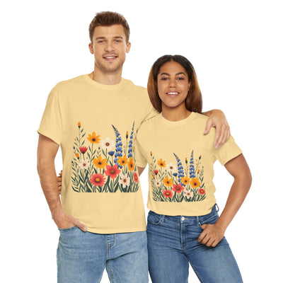 Wildflowers, Graphic T-Shirts for Women, Floral Shirt, Womens Short Sleeve, Ladies Graphic Tees #5111TTS