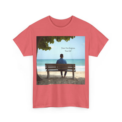 Have You Forgiven Your Ex?Man on Bench Looking at Waves, Forgiving T-Shirt, Forgiveness, Relationship Healing Top #5005STS