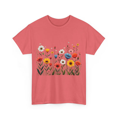 Wildflowers, Graphic T-Shirts for Women, Floral Shirt, Womens Short Sleeve, Ladies Graphic Tees #5114TTS