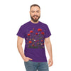 Wildflowers and Red Roses, Graphic T-Shirts for Women, Floral Shirt, Womens Short Sleeve, Ladies Graphic Tees #5035TTS