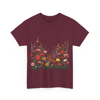 Wildflowers, Graphic T-Shirts for Women, Floral Shirt, Womens Short Sleeve, Ladies Graphic Tees #5104TTS