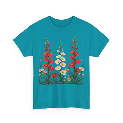 Wildflowers, Graphic T-Shirts for Women, Floral Shirt, Womens Short Sleeve, Ladies Graphic Tees #5123TTS
