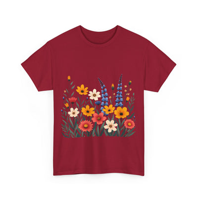 Wildflowers, Graphic T-Shirts for Women, Floral Shirt, Womens Short Sleeve, Ladies Graphic Tees #5111TTS