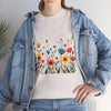 Wildflowers, Graphic T-Shirts for Women, Floral Shirt, Womens Short Sleeve, Ladies Graphic Tees #5114TTS