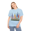 Wildflowers, Graphic T-Shirts for Women, Floral Shirt, Womens Short Sleeve, Ladies Graphic Tees #5120TTS