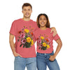 Wildflowers and Pink & Yellow Roses, Graphic T-Shirts for Women, Floral Shirt, Womens Short Sleeve, Ladies Graphic Tees #5138TTS