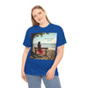 Have You Forgiven Your Ex?  Woman on Bench Looking at Waves, Forgiving T-Shirt, Forgiveness, Relationship Healing Top #5002STS