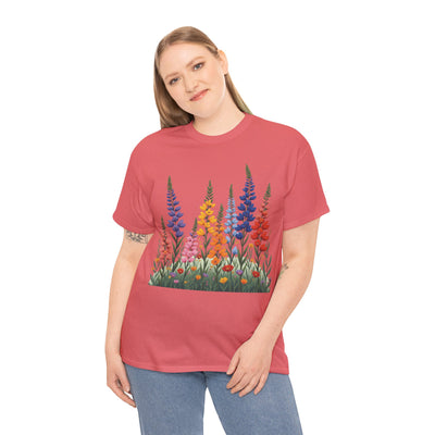Wildflowers, Graphic T-Shirts for Women, Floral Shirt, Womens Short Sleeve, Ladies Graphic Tees #5120TTS