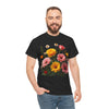 Wildflowers and Pink & Yellow Roses, Graphic T-Shirts for Women, Floral Shirt, Womens Short Sleeve, Ladies Graphic Tees #5147TTS