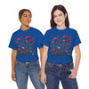 Wildflowers and Red Roses, Graphic T-Shirts for Women, Floral Shirt, Womens Short Sleeve, Ladies Graphic Tees #5035TTS