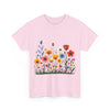 Wildflowers, Graphic T-Shirts for Women, Floral Shirt, Womens Short Sleeve, Ladies Graphic Tees #5115TTS