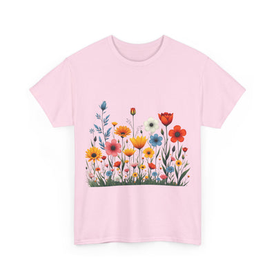 Wildflowers, Graphic T-Shirts for Women, Floral Shirt, Womens Short Sleeve, Ladies Graphic Tees #5115TTS