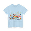 Wildflowers, Graphic T-Shirts for Women, Floral Shirt, Womens Short Sleeve, Ladies Graphic Tees #5113TTS