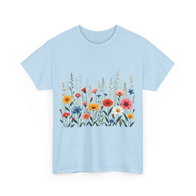Wildflowers, Graphic T-Shirts for Women, Floral Shirt, Womens Short Sleeve, Ladies Graphic Tees #5113TTS