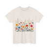 Wildflowers, Graphic T-Shirts for Women, Floral Shirt, Womens Short Sleeve, Ladies Graphic Tees #5113TTS