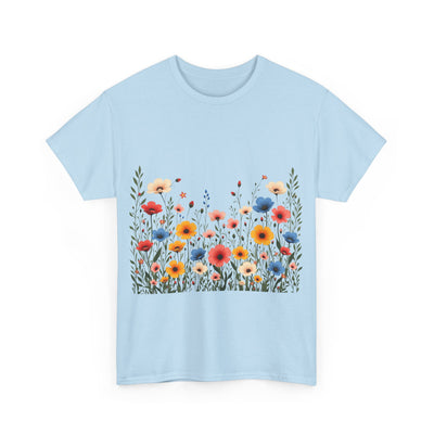 Wildflowers, Graphic T-Shirts for Women, Floral Shirt, Womens Short Sleeve, Ladies Graphic Tees #5106TTS