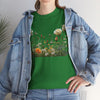 Wildflowers and White Roses, Graphic T-Shirts for Women, Floral Shirt, Womens Short Sleeve, Ladies Graphic Tees #5039TTS