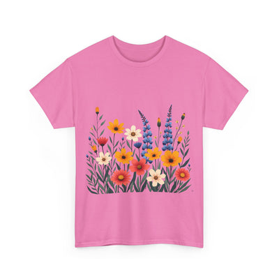 Wildflowers, Graphic T-Shirts for Women, Floral Shirt, Womens Short Sleeve, Ladies Graphic Tees #5111TTS