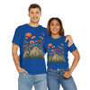 Wildflowers and Orange Roses, Graphic T-Shirts for Women, Floral Shirt, Womens Short Sleeve, Ladies Graphic Tees #5045TTS