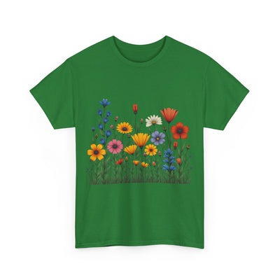 Wildflowers, Graphic T-Shirts for Women, Floral Shirt, Womens Short Sleeve, Ladies Graphic Tees #5116TTS