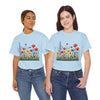 Wildflowers, Graphic T-Shirts for Women, Floral Shirt, Womens Short Sleeve, Ladies Graphic Tees #5117TTS