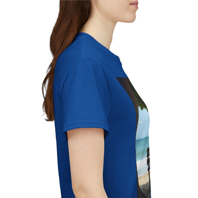 Have You Forgiven Your Ex?Man on Bench Looking at Waves, Forgiving T-Shirt, Forgiveness, Relationship Healing Top #5005STS