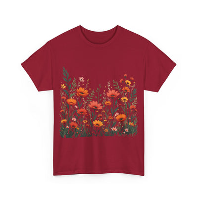 Wildflowers, Graphic T-Shirts for Women, Floral Shirt, Womens Short Sleeve, Ladies Graphic Tees #5102TTS