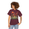 Wildflowers and Orange Roses, Graphic T-Shirts for Women, Floral Shirt, Womens Short Sleeve, Ladies Graphic Tees #5045TTS