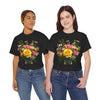 Wildflowers and Pink & Yellow Roses, Graphic T-Shirts for Women, Floral Shirt, Womens Short Sleeve, Ladies Graphic Tees #5143TTS
