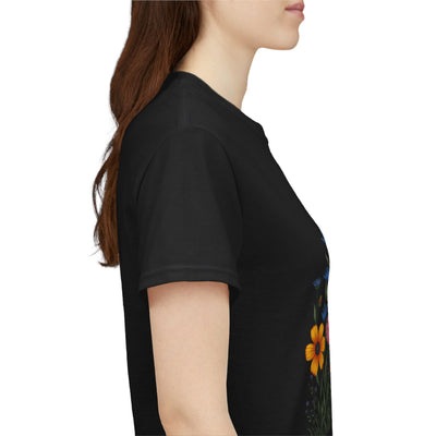 Wildflowers, Graphic T-Shirts for Women, Floral Shirt, Womens Short Sleeve, Ladies Graphic Tees #5116TTS