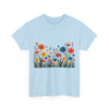 Wildflowers, Graphic T-Shirts for Women, Floral Shirt, Womens Short Sleeve, Ladies Graphic Tees #5112TTS