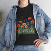 Wildflowers, Graphic T-Shirts for Women, Floral Shirt, Womens Short Sleeve, Ladies Graphic Tees #5117TTS